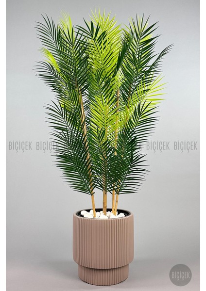 Yapay Areka Palmiyesi 6 Gövde Gala Saksıda Yoğun Yapraklı indirimleri