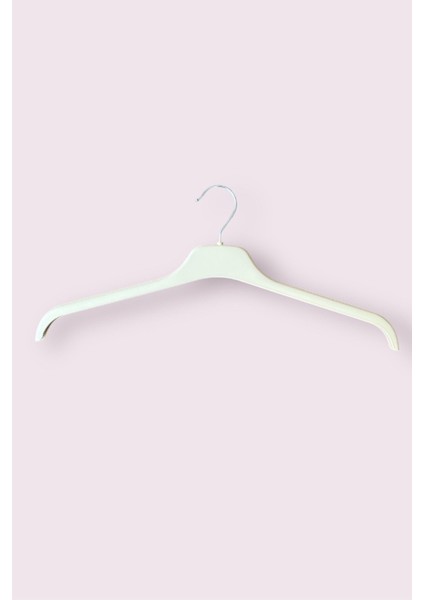 Plastik Üst Giyim Askısı, Gömlek Askısı, Tişört Askısı, Bluz Askısı, Tunik Askısı, Krem, 10 Adet fiyatları
