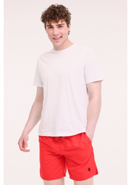 ML GUSTAVO 19CT483 5FX Kırmızı Erkek Deniz Şortu modelleri