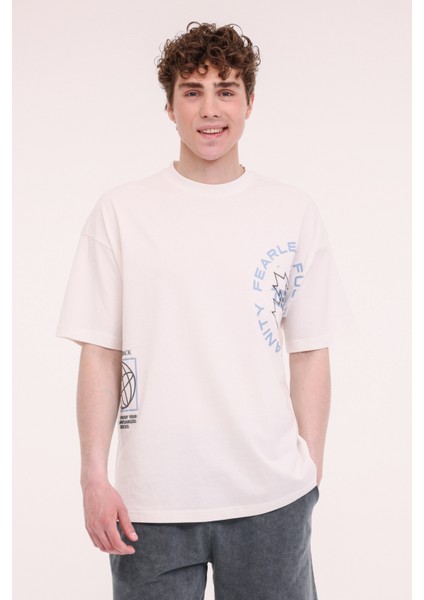 ml Dext 11-413401 5fx Ekru Erkek Kısa Kol T-Shirt