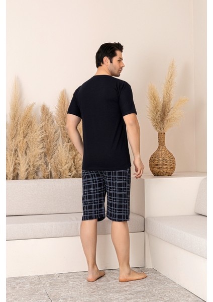 Sportif %100 Pamuk Şortlu Erkek Pijama Takımı modelleri