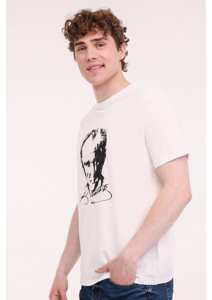 UL 11ATA-Y51 5FX Beyaz Unisex Kısa Kol T-Shirt