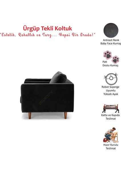 Ürgüp Tekli Koltuk Berjer Terapi Koltuğu Bekleme Koltuğu