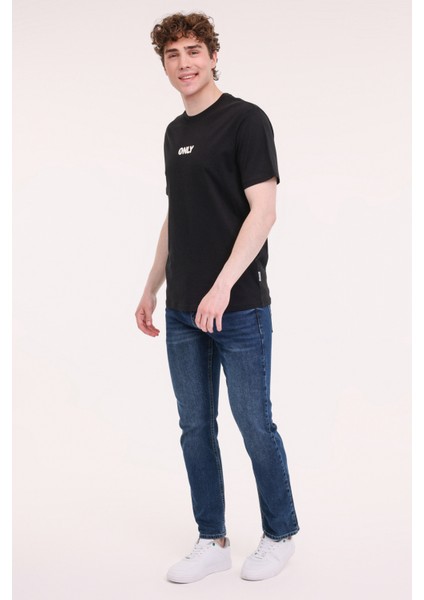 Only&sons Onspalm Logo Reg Ss Tee C Siyah Erkek Kısa Kol T-Shirt modelleri