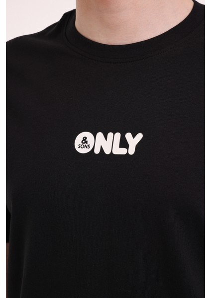 Only&sons Onspalm Logo Reg Ss Tee C Siyah Erkek Kısa Kol T-Shirt fırsatları