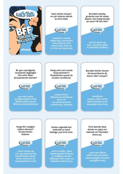 Bff Arkadaş Buluşması 100 Soru Eğlenceli Parti Yılbaşı Grup Kart Kutu Oyunu Tanışalım Mı Durum Kartı