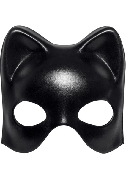 Siyah Deri Görünümlü Kedi Maskesi – Cosplay Maskeli Balo fiyatları