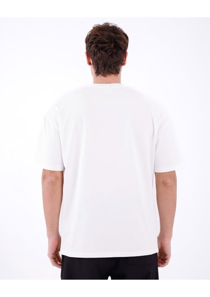 Gofre Baskılı Oversize Tshirt