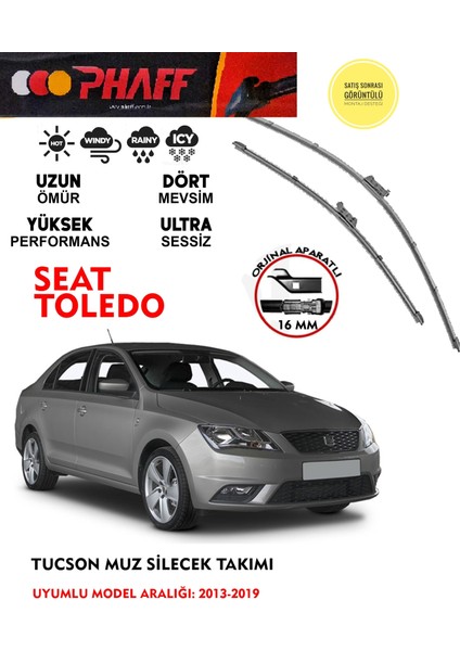 Seat Toledo Cam Silecek Seti 2018 Model Araca Özel Aparat