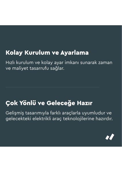 Duvar Tipi 22KW Duvar Tipi Şarj Istasyonu - Nexblue Edge Grey (Gri) - Elektrikli Araç Şarj Cihazı
