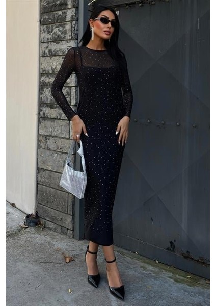 Taş Işlemeli Premium Tül Elbise 2829 modelleri