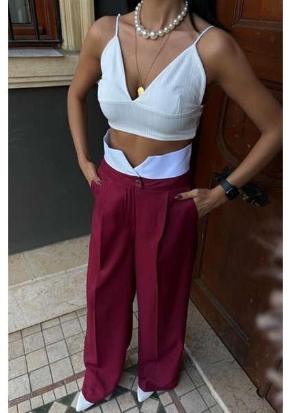 Kadın Audrey Crop Ceket Takım 10106 indirimleri