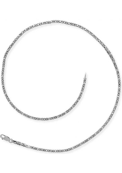 Gümüş Kral Zincir - 10 mm Köşeli