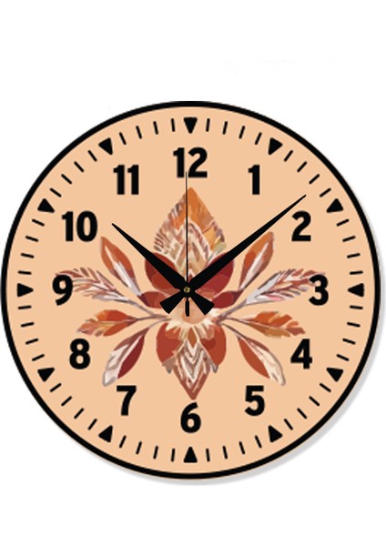 Dekoratif Türkçe Rakamlı Kelebek Desenli Uv Baskılı Duvar Saati (Sessiz) Akar Mekanizma 40 cm Metal Akrep Yelkovan modelleri