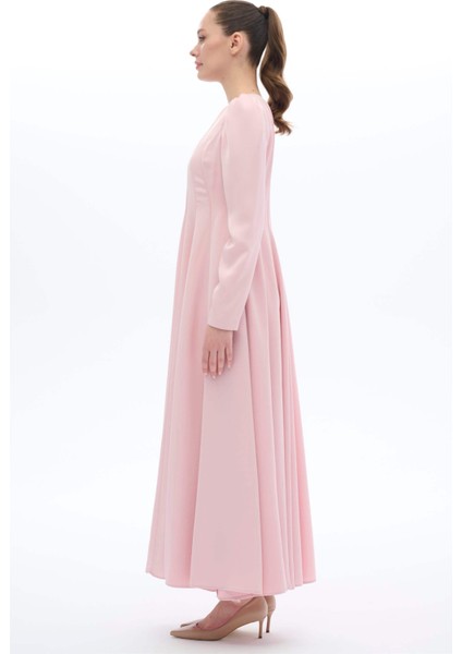 ŞERİT BİYELİ ELBİSE Pembe modelleri