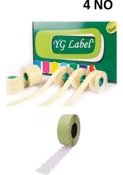 42 Rulo (1 Kutu ) 4 No Beyaz Meto Etiketi 42X1500 Lük