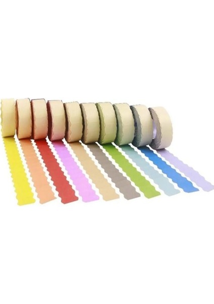 42 Rulo (1 Kutu ) 8 No Renkli Meto Etiketi 42X1500 Lük Açık Pembe