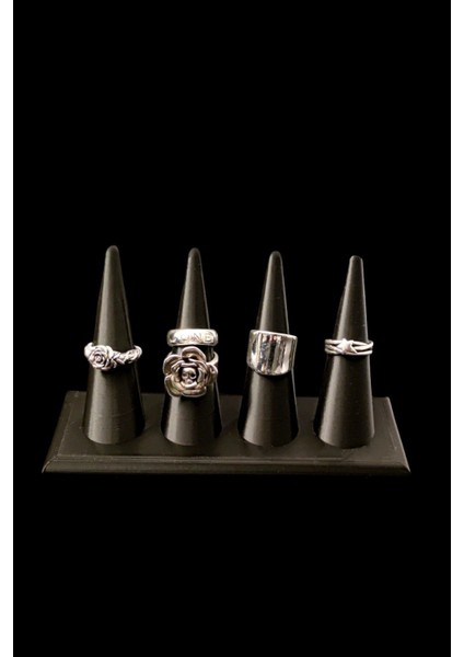 Yüzük Tututcu Dekoratif Stand- Askı Teşhir Standı - Bileklik Şık Zincir Gümüş Altın Çelik Sergi fiyatları