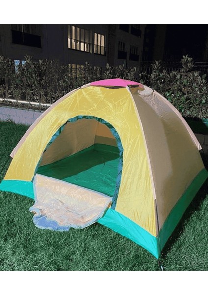 Kolay Kurulumlu Pratik Kamp Çadırı 4 Kişilik (200X200X135)