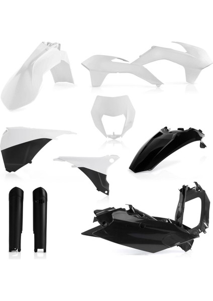 Ktm Exc 14-15 Full Grenaj Set Beyaz Siyah