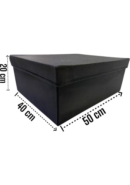 Kapaklı Dolap Içi Düzenleyici Kutu Çok Amaçlı Saklama Kutusu x xlarge 50 x 40 x 20 cm