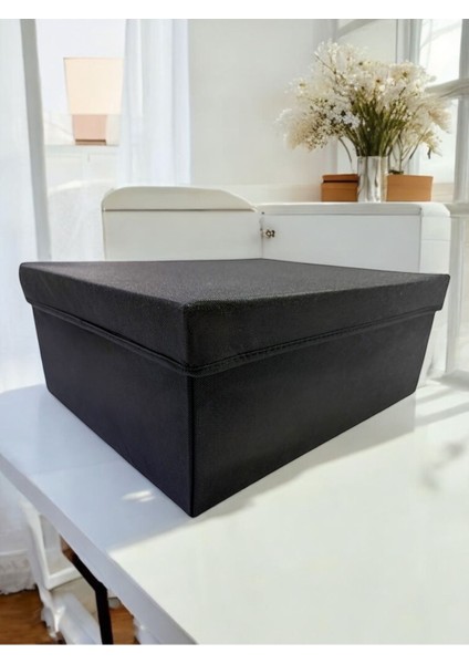 Kapaklı Dolap Içi Düzenleyici Kutu Çok Amaçlı Saklama Kutusu x xlarge 50 x 40 x 20 cm