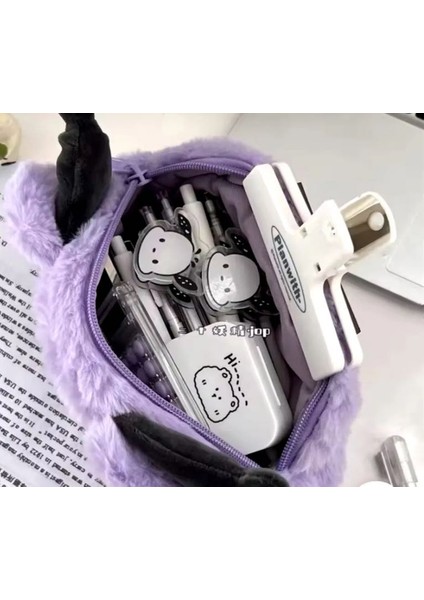 Sanrio Kawaii Labubu Peluş Kalemlik Makyaj Çantası Kuromi Cinnamoroll My Melodi Hello Kitty Pochacco modelleri