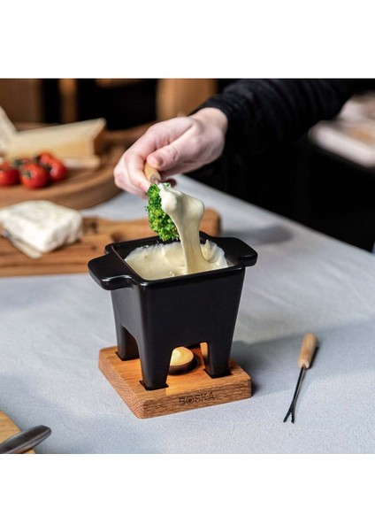 Tapas Küçük Fondü Seti, Tapas Fondue, 2 Kişilik Peynir Veya Sos Fondü modelleri