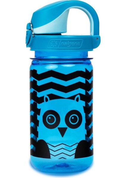Sustain Tritan Çocuklar Için Su Şişesi, Bpa Içermez,%50 Plastik Atık Malzeme, Sızdırmaz, Uzun Ömürlü, Bpa Içermez, Karabina Dostu, Tekrar Kullanılabilir, 340 Ml, Mavi Baykuş
