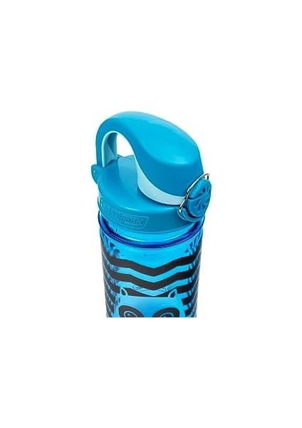 Sustain Tritan Çocuklar Için Su Şişesi, Bpa Içermez,%50 Plastik Atık Malzeme, Sızdırmaz, Uzun Ömürlü, Bpa Içermez, Karabina Dostu, Tekrar Kullanılabilir, 340 Ml, Mavi Baykuş