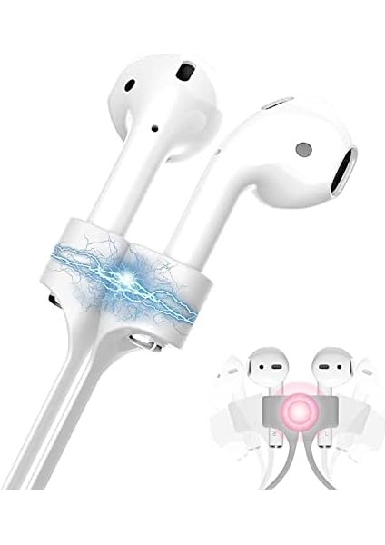 Boyun Askı Ipi Tutucu Silikon Ip Basic Beyaz Apple Airpods 1 2 Airpods 3 Airpods Pro ile Uyumlu Ürün