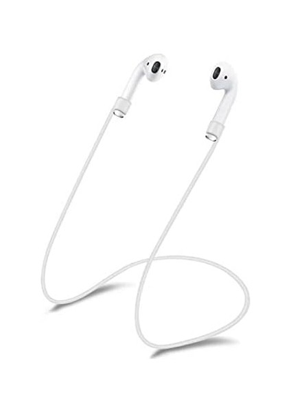 Boyun Askı Ipi Tutucu Silikon Ip Basic Beyaz Apple Airpods 1 2 Airpods 3 Airpods Pro ile Uyumlu Ürün