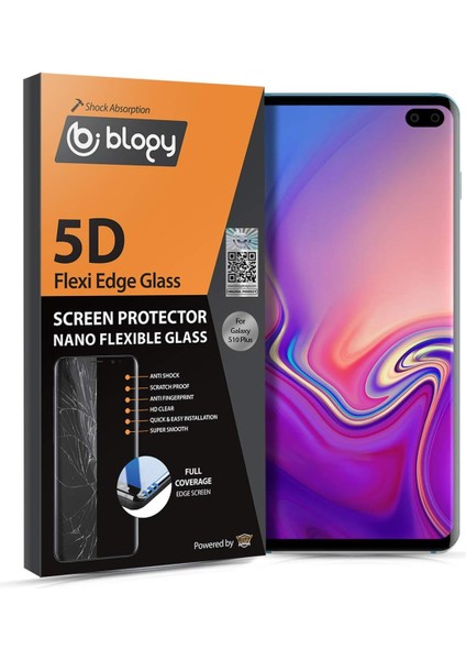 Samsung Galaxy S10 Plus Flexi Edge 5d Ekran Koruyucu
