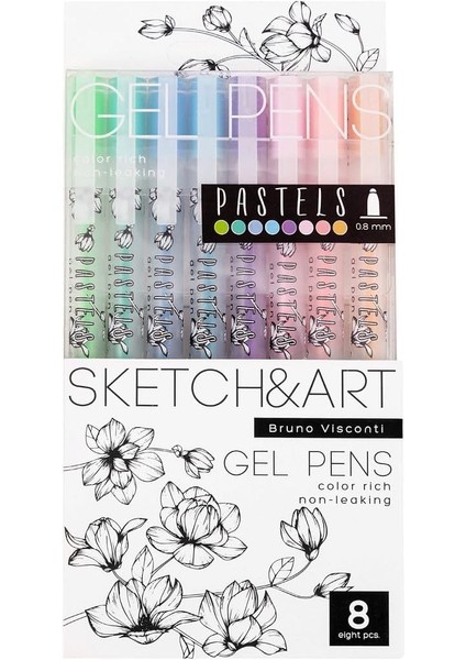 Uni Write Jel Kalem, 0.8 Mm, 8 Renk- Pastel