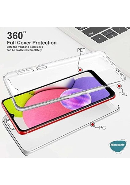 Samsung Galaxy A24 Kılıf 6 Tarafı Tam Full Koruma 360 Clear Soft Şeffaf [galaxy A24 ile Uyumlu Kılıf - Şeffaf]