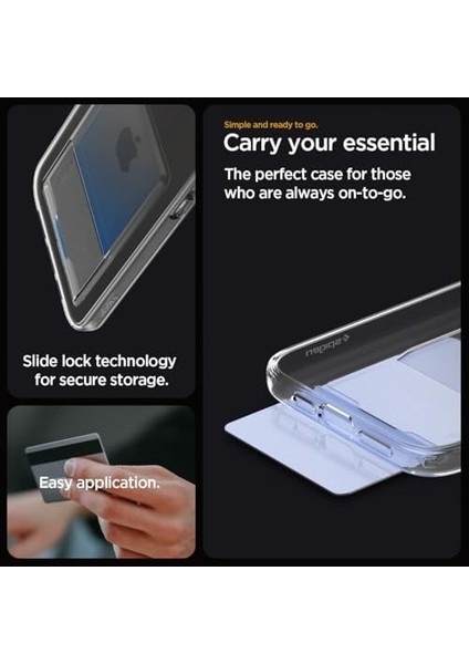 Apple iPhone 16 Pro Max Kılıf Crystal Slot Crystal Clear - ACS08011