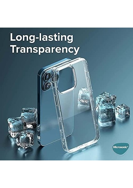 Apple iPhone 14 Pro Için Kılıf Transparent Soft Beyaz [Apple iPhone 14 Pro ile Uyumlu Kılıf - Şeffaf]