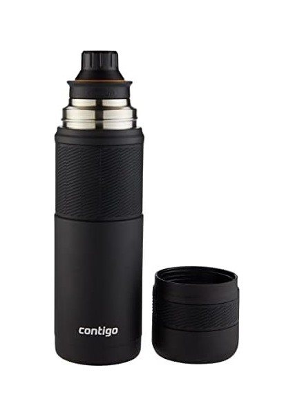 Thermal Bardaklı Çelik Termos 740 Ml Siyah