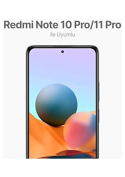 Redmi Note 11 Pro ve 10 Pro Ile Uyumlu Ekstra Güçlü Tam Koruma Sağlayan 9h Sertliğinde Leke ve Parmak Izi Tutmayan Hd Görüntü Sağlayan Premium Ekran Koruyucu Kırılmaz Cam