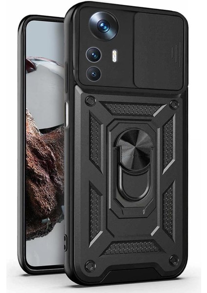 Xiaomi Mi 12T Için Kılıf Impact Resistant Siyah [mi 12T ile Uyumlu Kılıf - Siyah]