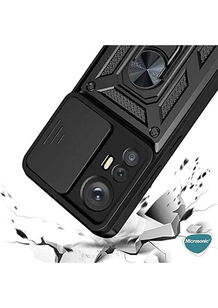 Xiaomi Mi 12T Için Kılıf Impact Resistant Siyah [mi 12T ile Uyumlu Kılıf - Siyah]