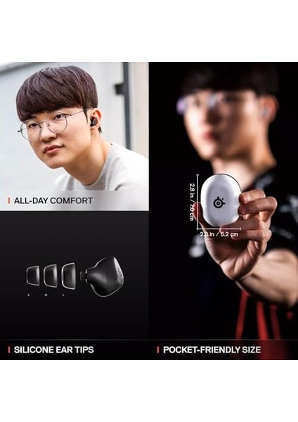 Arctis Gamebuds Xbox Için - Kablosuz Kulak Içi Oyun Kulaklığı - 2,4 Ghz + Bt 5.3 - Anc/şeffaflık Modu - Suya Dayanıklı IP55 - 40H Pil - Kablosuz Şarj - Xbox, Ps5, Pc, Switch, Mobil