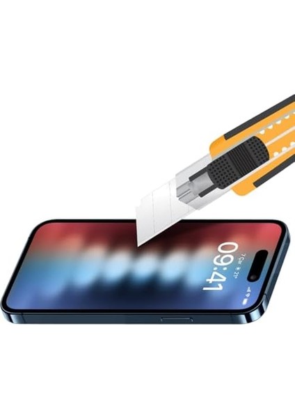 Labs Buff iPhone 15 ile Uyumlu 5d Matte Mat Ekran Koruyucu