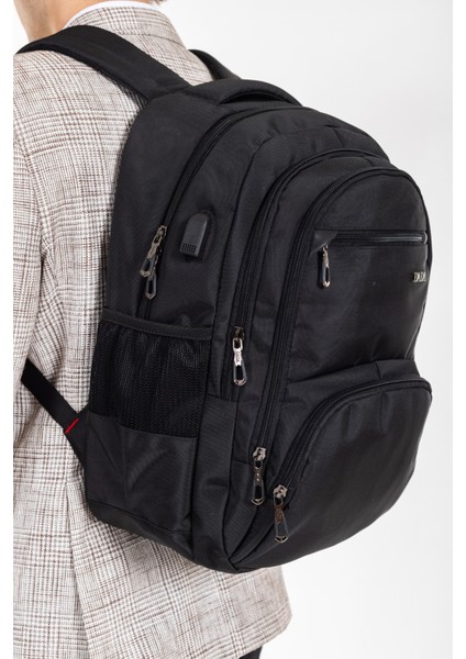 -04 Sırt Çanta USB Type-C Girişli, Ortopedik Sırt Destekli Laptop Çantası %100 Yerli Üretim fırsatları