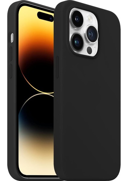 Apple iPhone 14 Pro Rubber Fit Kılıf Black