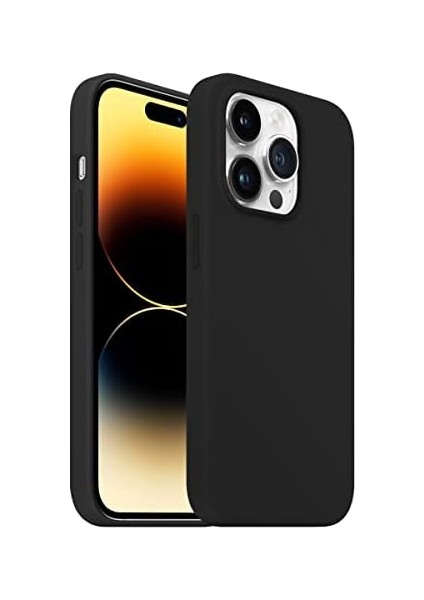 Apple iPhone 14 Pro Rubber Fit Kılıf Black