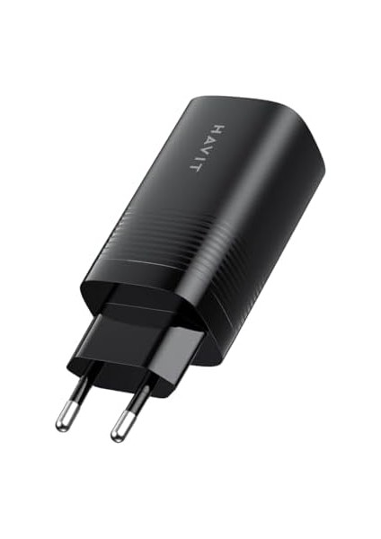 UC20 65W Gan Teknoloji Hızlı Şarj Adaptörü - 2 Type-C, 1 USB Girişi (Macbook ve Iphone Uyumlu)