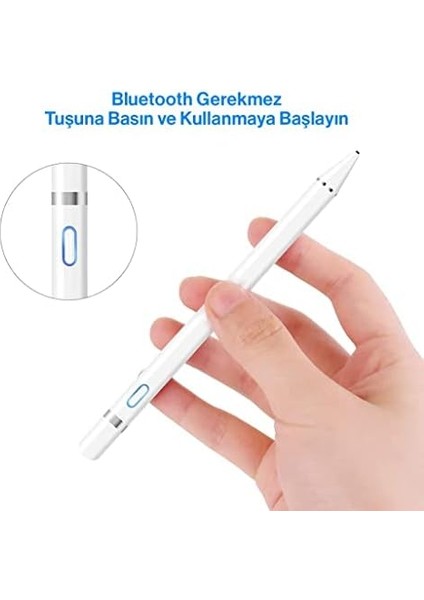 Tüm Cihazlar ile Uyumlu Stylus Hassas Yazı Çizim Kalemi 2. Nesil