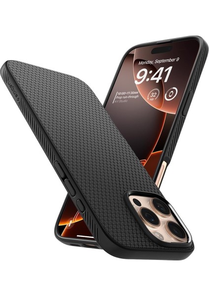 Apple iPhone 16 Pro Max Kılıf Liquid Air Matte Black - ACS07988