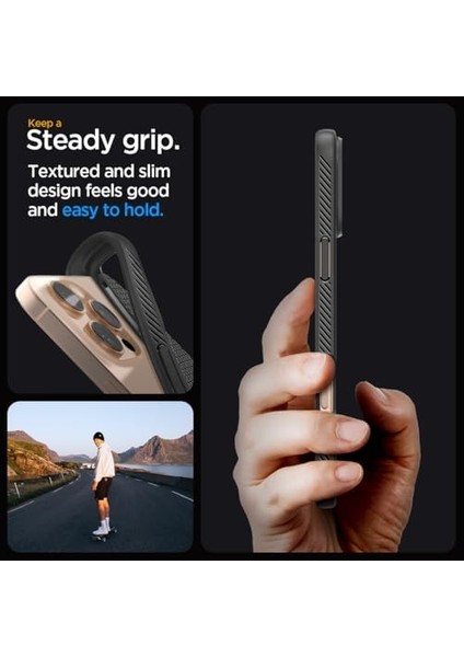Apple iPhone 16 Pro Max Kılıf Liquid Air Matte Black - ACS07988